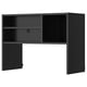 Armario de parede de cociña negro METOD; rectangular, elegante, moderno, acabado negro, superficie de melamina.
