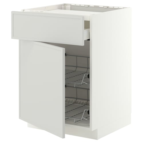 METOD / MAXIMERA Abplacacj2 cstrej, branco/Aspudden gris claro, 60x60 cm