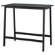 Opción: Mesa de conferencias MITTZON: negra, rectangular, patas metálicas, tapa de madeira, sentadas / soportes con repousapés.