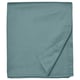 Folla de cama NATTJASMIN, azul-verde, rectangular, tecido de satina, bordo plisado.