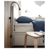 NÄVLINGE Foco pinza/parede, negro