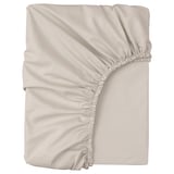 NONNEA NONNEA saba de cama, beige, algodón, rectangular, axustado, bordos elásticos.