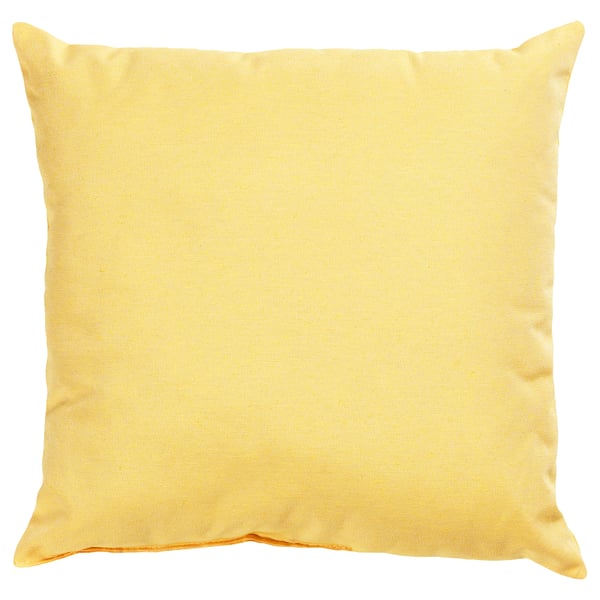 Paradise busch amarelo coxín, cadrado, texturizado, ecolóxico, materiais reciclados.