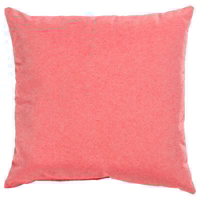 Almofada cadrada PARADISBUSKE, rosa coral, texturizado, materiais reciclados.