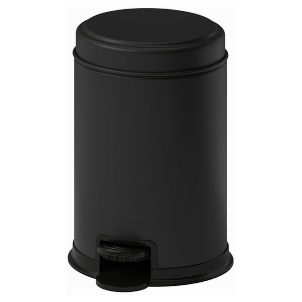 PÄRLSLINKE Caldeiro de lixo, negro, 3 l