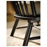 PERSBOL Cadeira de brazos, negro/Tibbleby beixe/gris