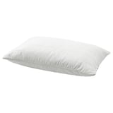 Almofada ergonómica branca RUMSMALVA, escuma de memoria rectangular, suave triturada, cuberta quilted.