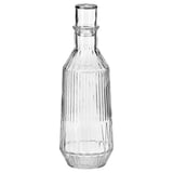 SÄLLSKAPLIG: vaso de vidro transparente e nervado con tapón, alto, elegante, deseño clásico.