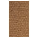 Alfombra de coir natural SINDAL, forma rectangular, tecido texturizado, aspecto duradeiro e natural.