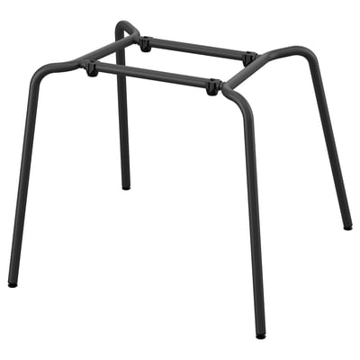 SKÅLSTA Estrutura inferior de cadeira, tubular metal/negro-gris