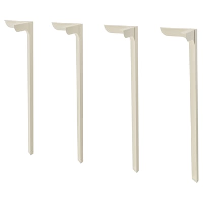 SKÅLSTA Pata de mesa, recta gris beixe