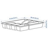 SMÄCKER Bandexa para cubertos, verde vivo, 31x26 cm