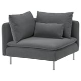 SÖDERHAMN Funda módulo esquina, Johanneshov gris escuro
