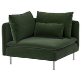 SÖDERHAMN Funda módulo esquina, Johanneshov verde escuro
