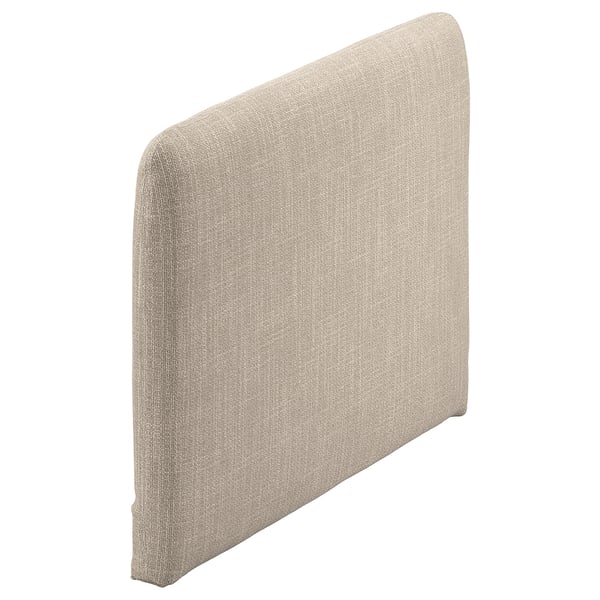 Repousacabezas SÖDERHAMN: tecido cadrado, beige, texturizado, deseño sinxelo.