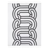SÖTRÖNN, negro / branco, formas abstractas, 100% poliéster reciclado.