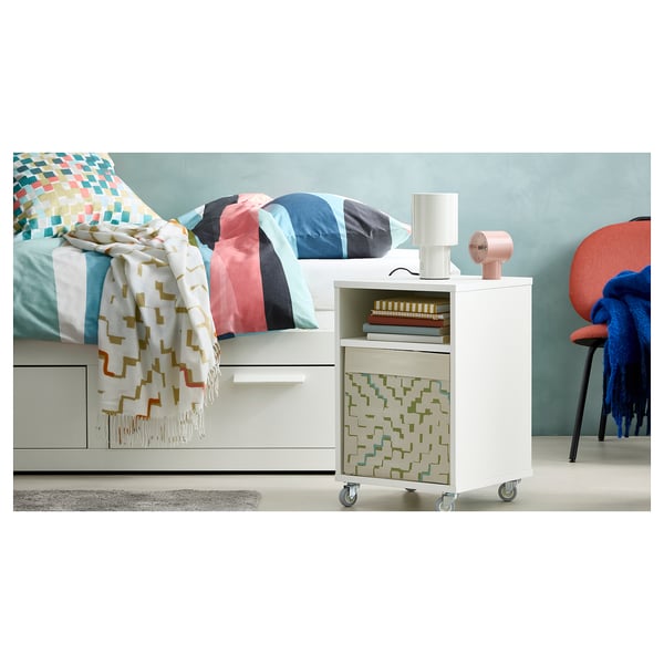 SPETSBOJ Lámpada de mesa, regulación intensidade luminosa/branco, 22 cm