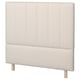 Cabeceira TJÅLLE, branca, tecido acolchado, rectangular con costura vertical.