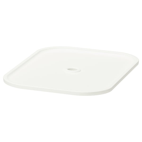 Tapa branca TROFAST, cadrada, plástico, encaixa para caixas de 42x30 cm, mango lixeiro