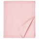 Folla plana ULLVIDE rosa clara, rectangular con detalle de bordo dobrado, suave mestura de algodón e lyocell.