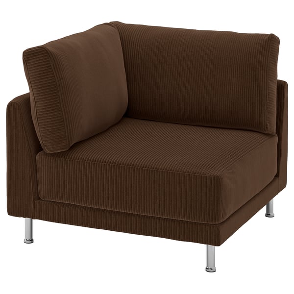 UPPÅKRA Funda módulo esquina, Samsala marrón escuro