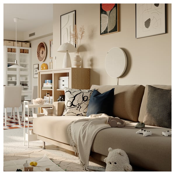 UPPÅKRA Sofá modular 3 prazas, Johanneshov gris escuro