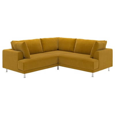 UPPÅKRA Sofá modular esquina 3, Samsala marrón dourado