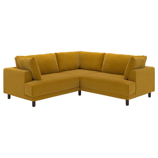 UPPÅKRA Sofá modular esquina 3, Samsala marrón dourado