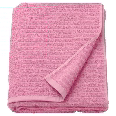 Toalla VÅGSJÖN rosa brillante, dobrado, textura de terry