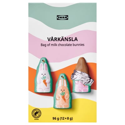 VÅRKÄNSLA Bolsa de coellos chocolate leite, 96 g