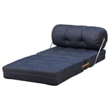 VÅRKUMLA: cama de cadeira de denim compacta, coxín suave, deseño plegable, garantía de década.