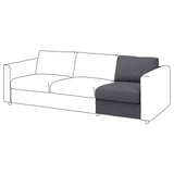 Sofá en branco e negro con liñas limpas e cuberta extraíble. Ideal para espazos de vida modernos.