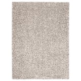 Unha alfombra VINDUM, beige claro, rectangular, cunha textura arrufalla.