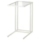 Opción: Soporte para portátil Ikea VITTSJÖ en metal e vidro, branco, deseño minimalista moderno.