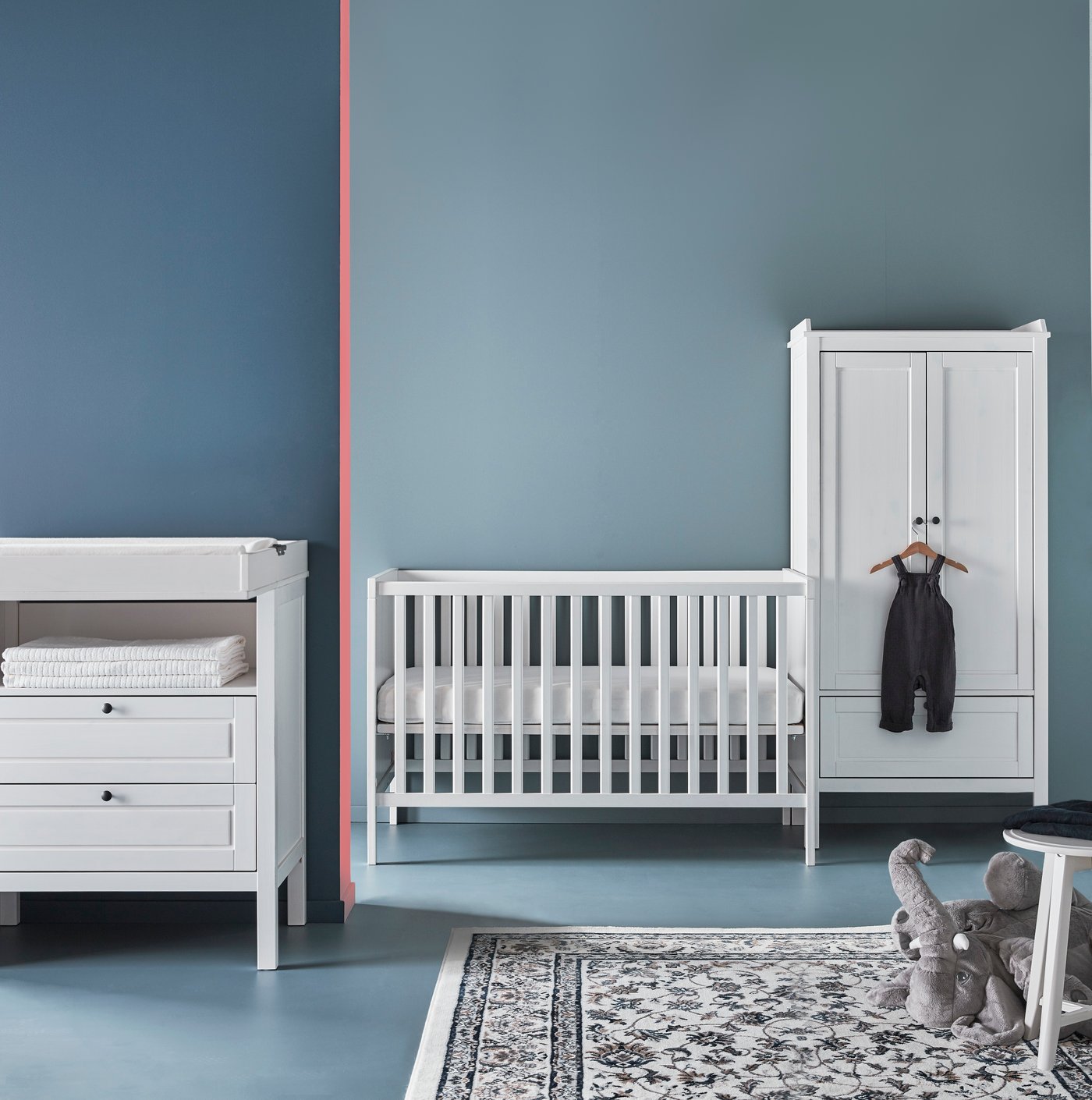 A white SUNDVIK wardrobe