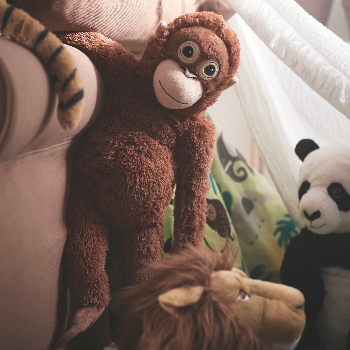 An orangutan DJUNGELSKOG soft toy