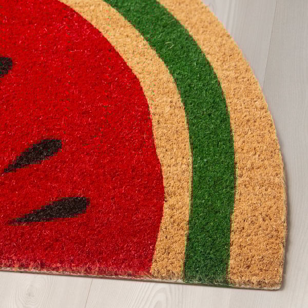 En HALLSPÅR dörrmatta i vattenmelon