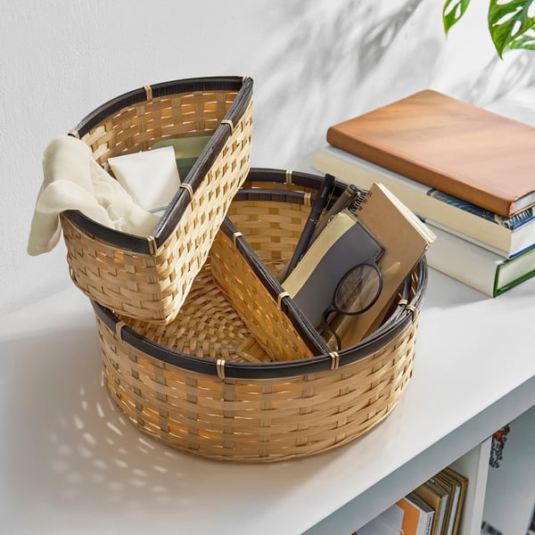 A bamboo SNÖPLOG basket