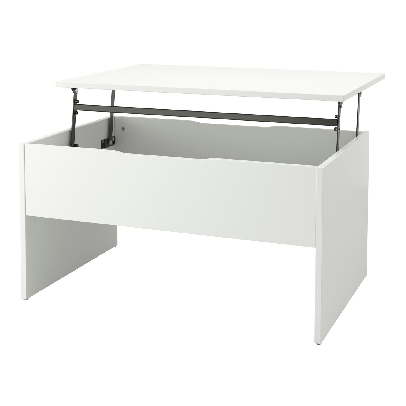 IKEA ÖSTAVALL justerbart soffbord, vit, 90 cm