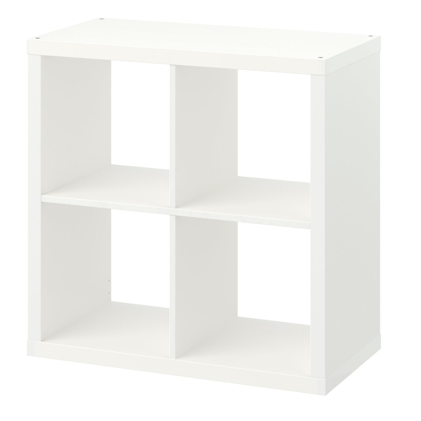 IKEA KALLAX hylla, vit, 77x77 cm
