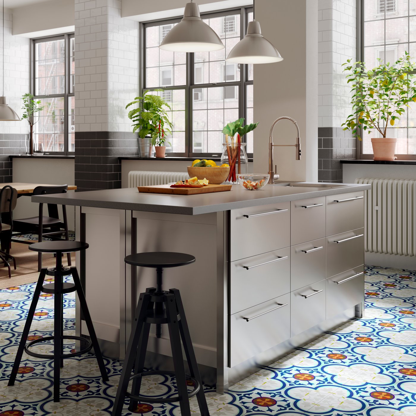 A bamboo BLANDA MATT serving bowl in the kitchen