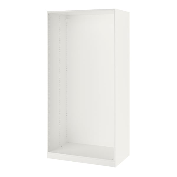 A white PAX wardrobe frame