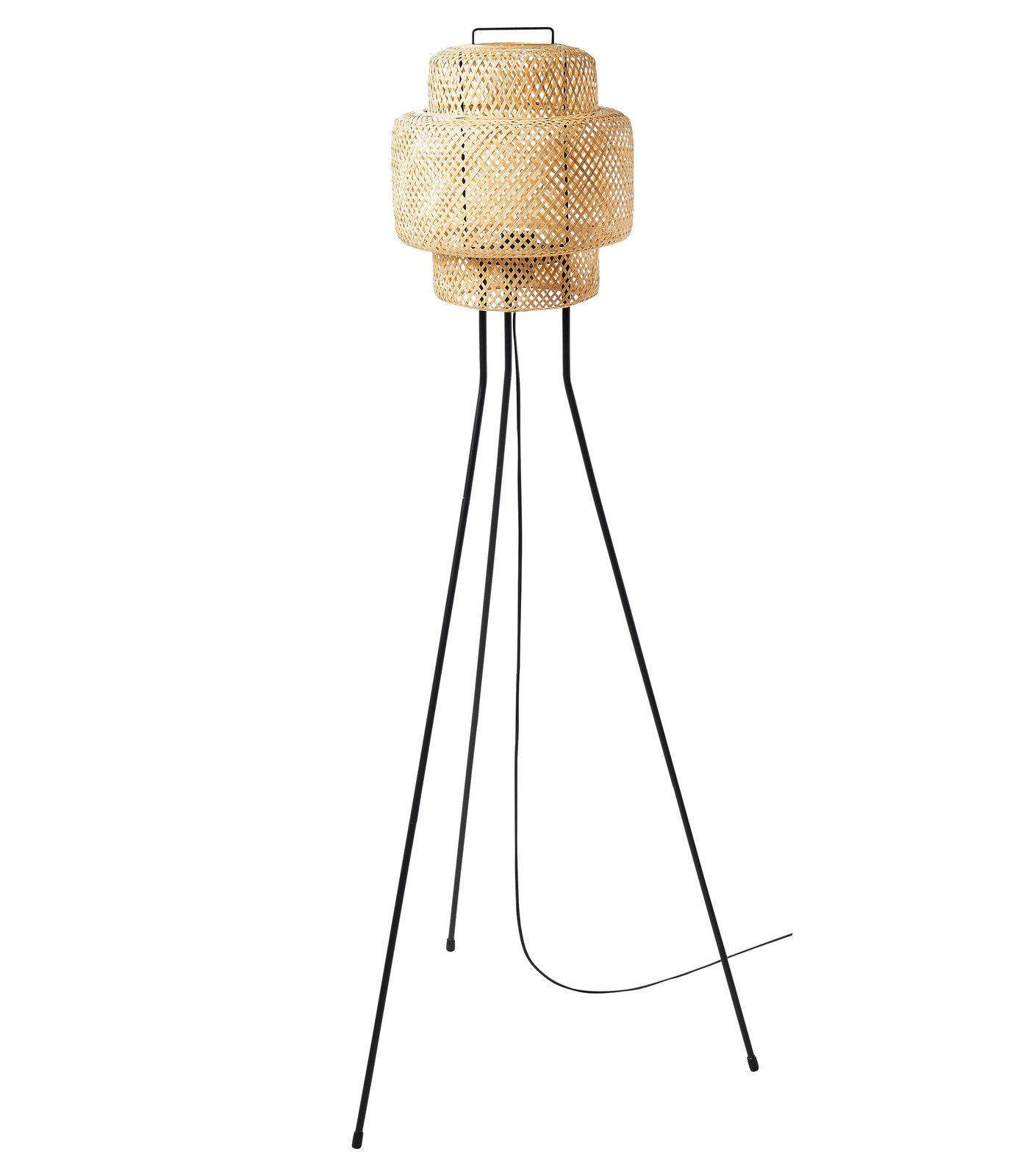 IKEA SINNERLIG golvlampa, bambu/handgjord