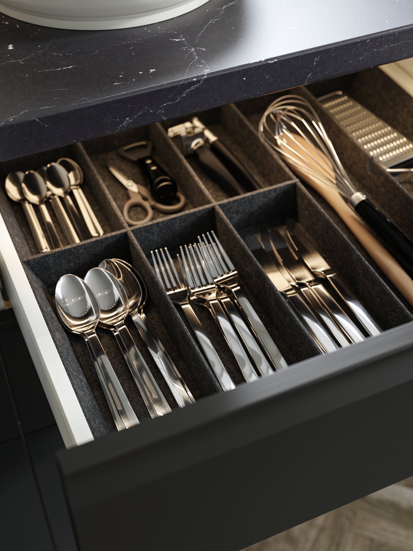 A black IKEA 365+ VÄRDEFULL garlic press