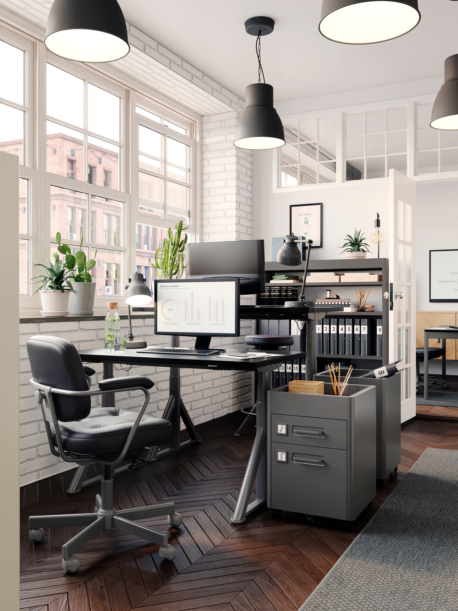 Ein klassisch eingerichtetes, flexibles, kleines Büro IKEA Schweiz