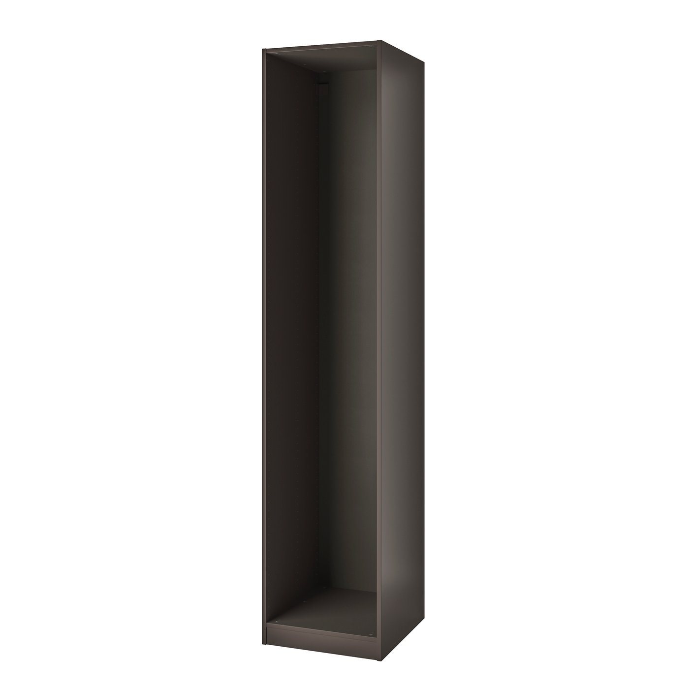IKEA PAX garderobsstomme, mörkgrå, 50x58x236 cm