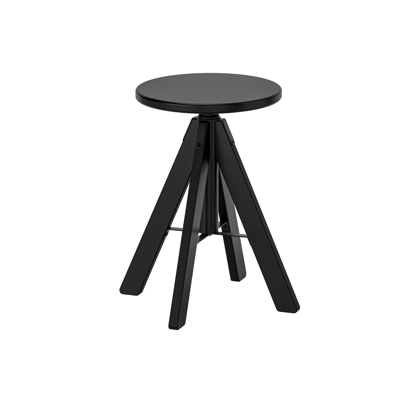 IKEA RUDSTORP pall, svart, 44-55 cm