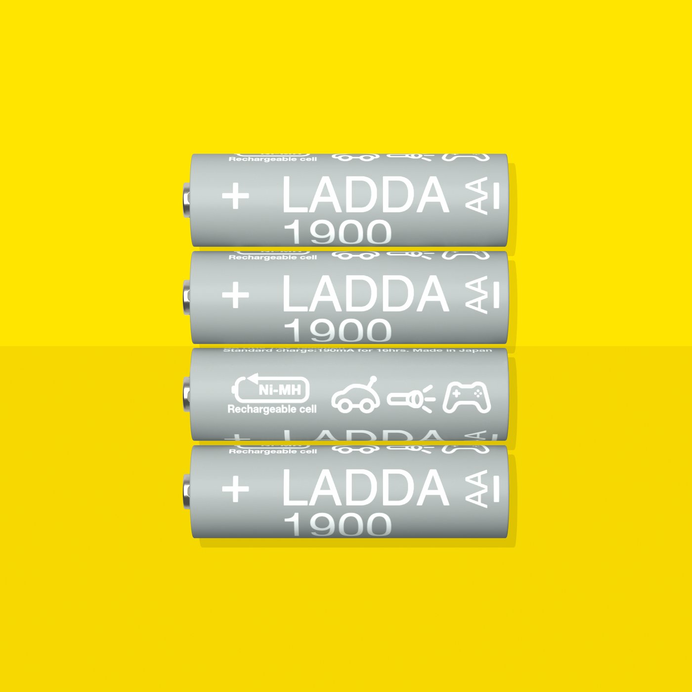 A HR06 AA 1.2V  LADDA rechargeable battery