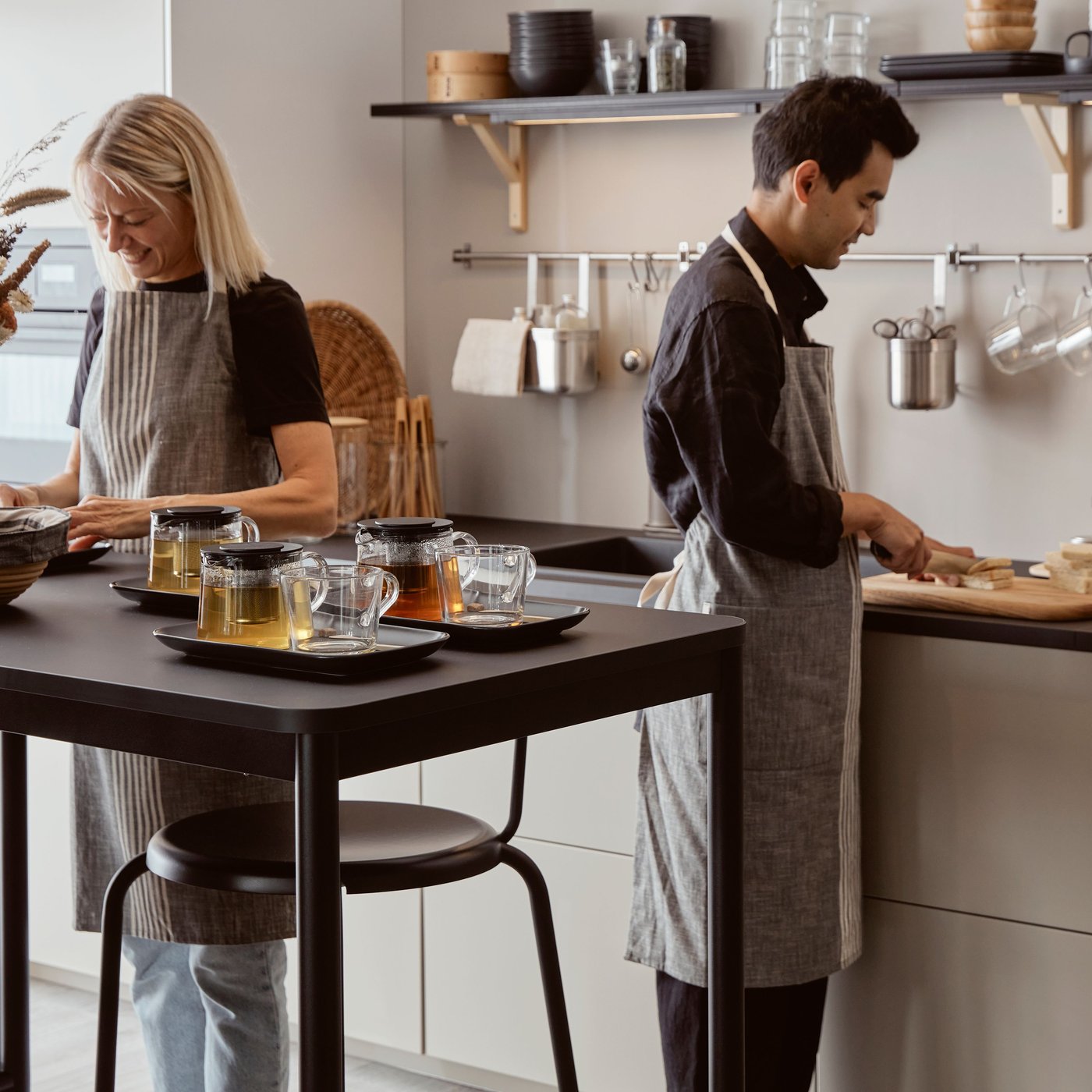 A stainless steel KUNGSFORS container