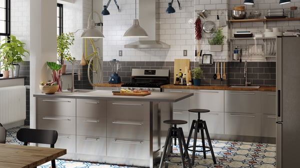 An oak/veneer SKOGSÅ worktop